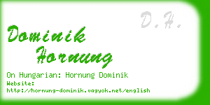 dominik hornung business card